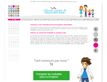 Tablet Screenshot of novia-sante.fr